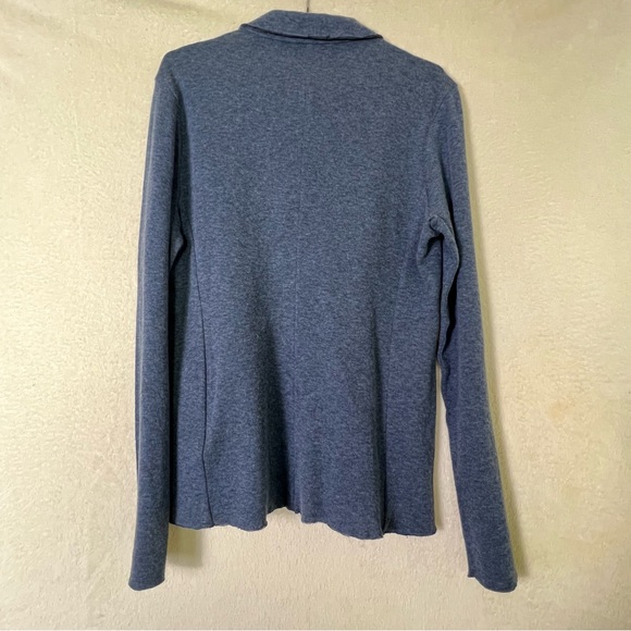 Majestic Filatures Cotton & Cashmere Blue Soft Blazer Cardigan Size 4 - Picture 5 of 7